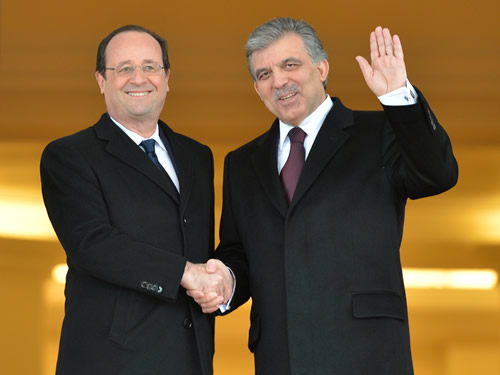 Fransa Cumhurbaşkanı Hollande Çankaya Köşkü’nde